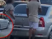 Homem corta pneus de carro após flagrar ex-companheira com outro