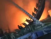 Incêndio é registrado em parque de diversões de Uberlândia; veja vídeo